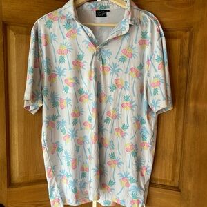 Sunday Swagger “Pineapple Party” Men’s Golf Polo